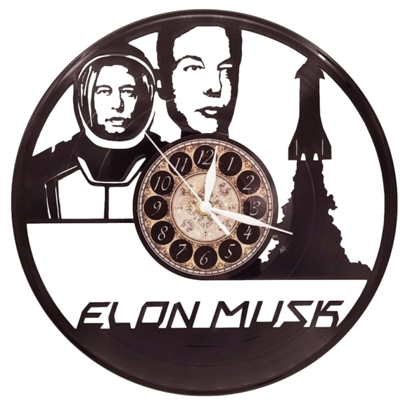 Elon MUSK vinyl record clock - Picture 1 of 4